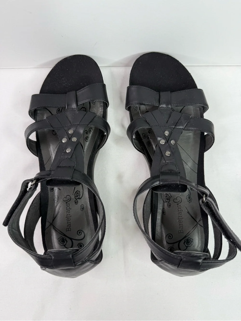 Baretraps Ryen Black Gladiator Style Fisherman Sandal Size 10